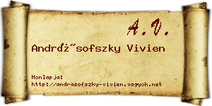 Andrásofszky Vivien névjegykártya