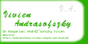 vivien andrasofszky business card